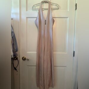 Elegant vintage blush Sleeveless jumpsuit